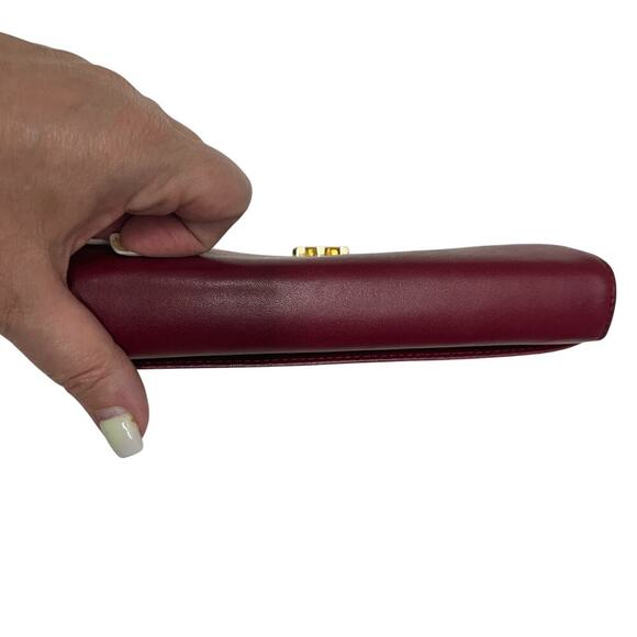 Michael Kors Mindy MD EW Satchel + Carryall Wallet in Burgundy - Picture 14 of 14